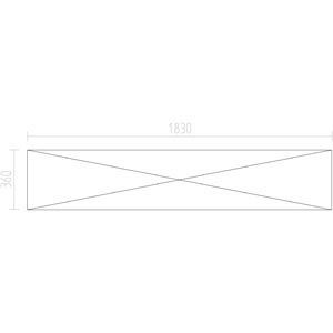 Fermostock 6611 - 3 floors - 1830x360x2135 mm (WxDxH)