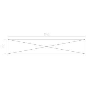 Fermostock 6611 - 3 floors - 1950x360x2135 mm (WxDxH)