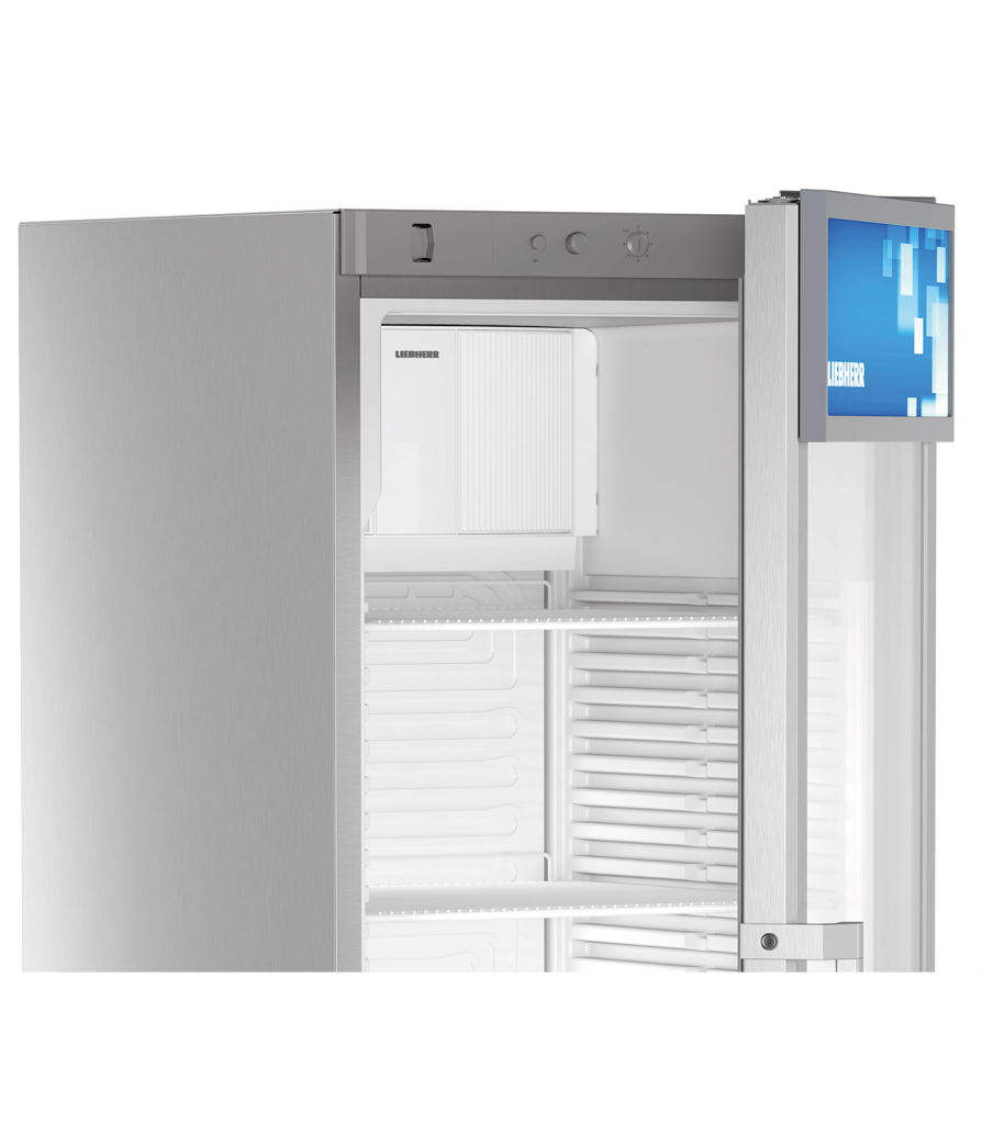 Refrigerador expositor Liebherr con puerta de cristal aislante FKDv 4513